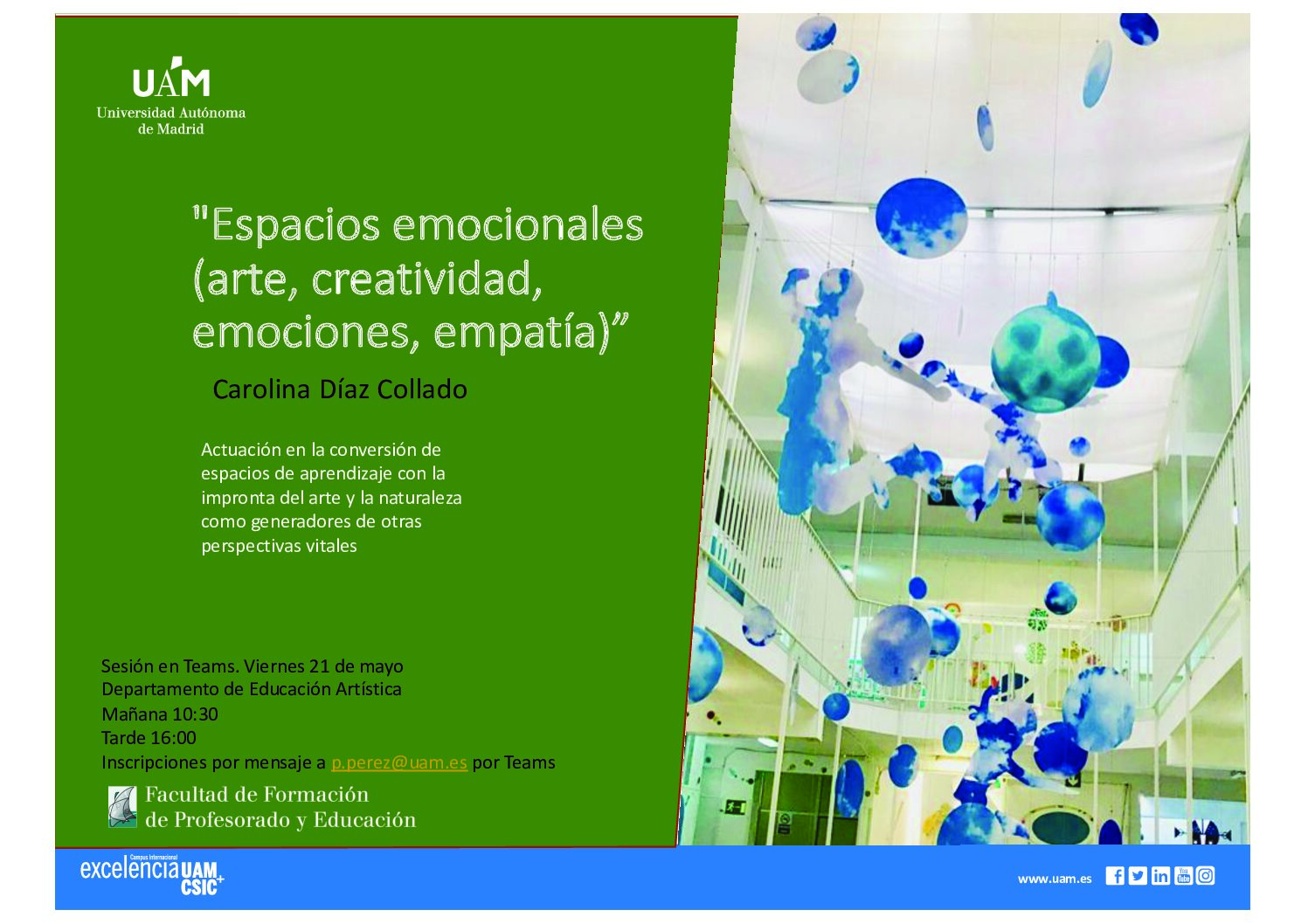 Lee más sobre el artículo Espacios emocionales Charla en la Autónoma de Madrid